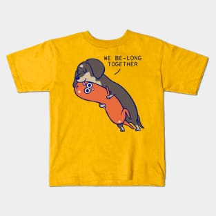 We belong together dachshund Kids T-Shirt